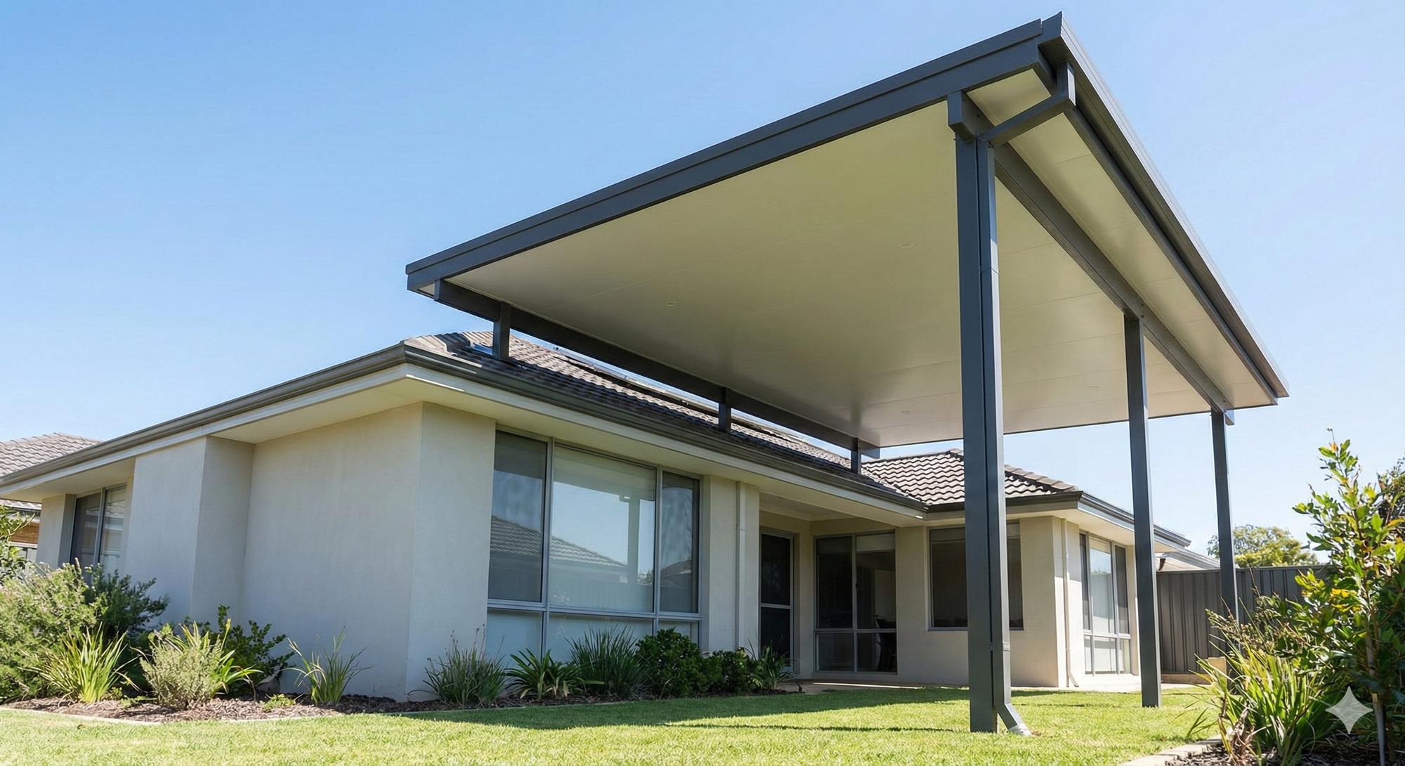 Flyover patio exterior view