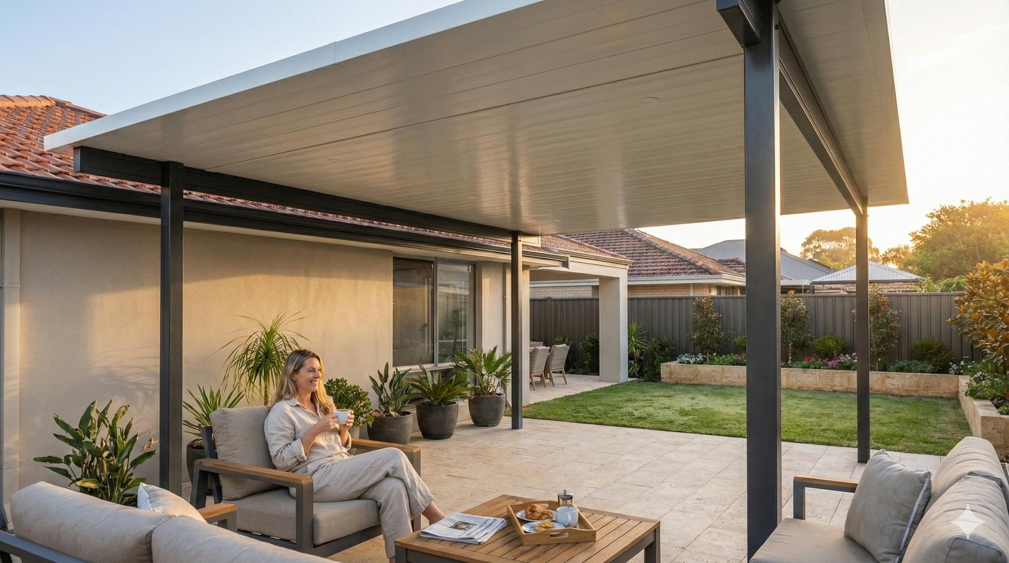 Complete outdoor living transformation with patio and decking